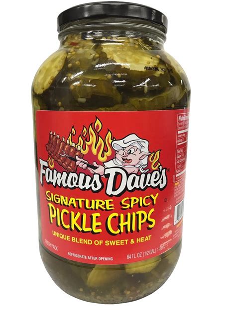 Enjoy a tasty snack with Famous Dave&39;s Sweet &39;n Spicy Pickle Chips. . Famous daves sweet and spicy pickles
